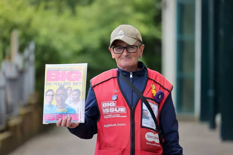 Big Issue seller Nick Cuthbert in Truro gives his thoughts on the General Election