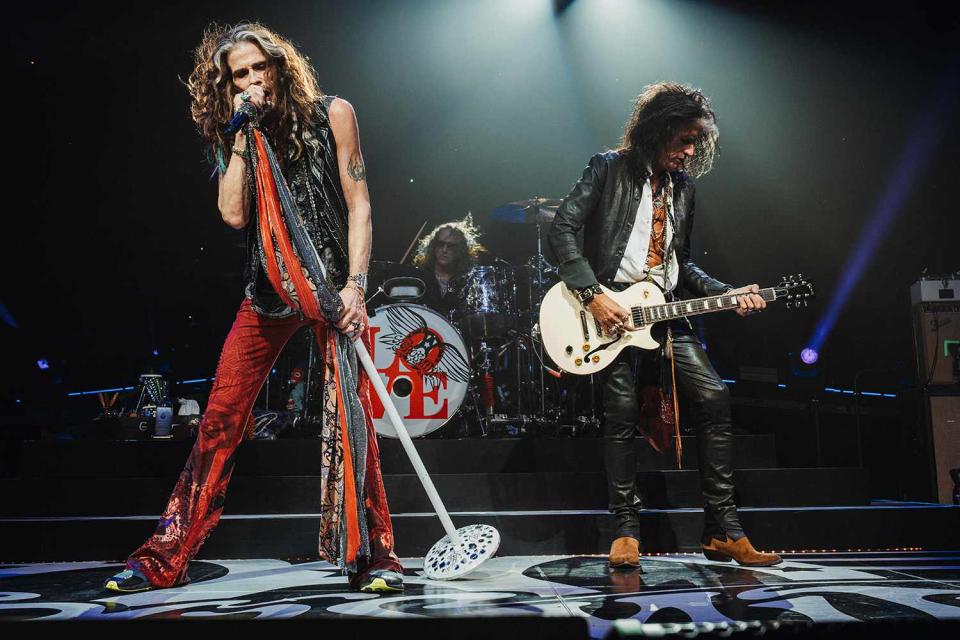 <p>Aaron Perry</p> Aerosmith at the Peace Out Philadelphia tour opener