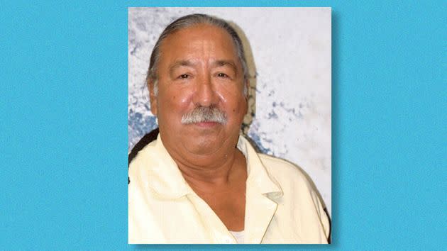 Peltier in a recent photo from Coleman Federal Prison in Florida. (Photo: Illustration: HuffPost; Photo: International Leonard Peltier Defense Committee)