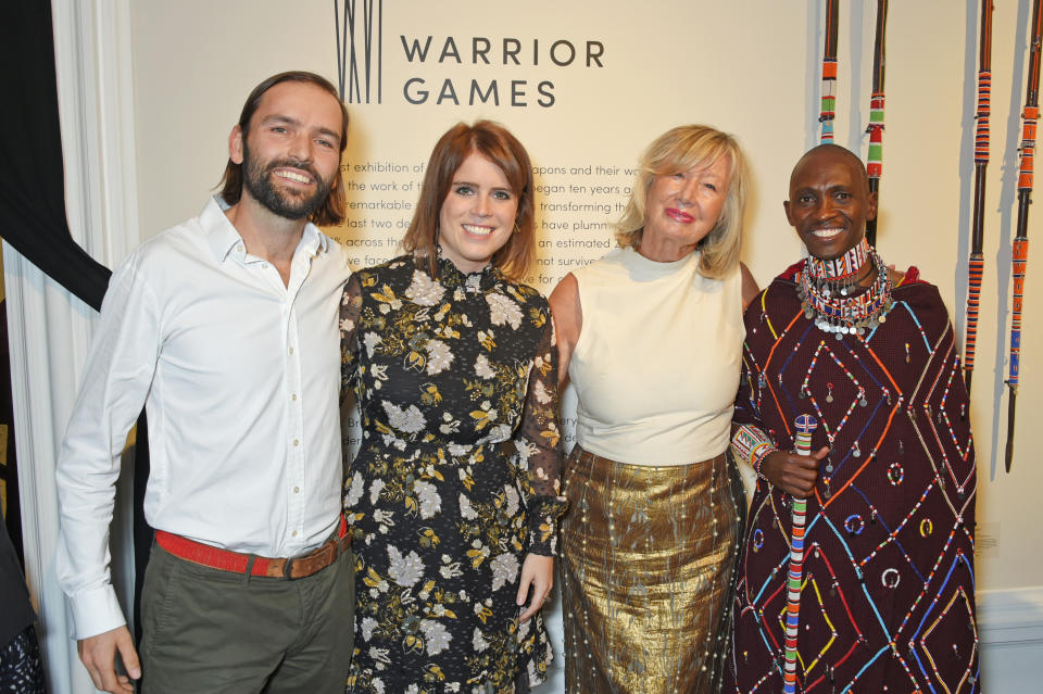 Jack Brockway, Princess Eugenie of York, Sylvie Chantecaille and Luke Mamai attend the Warrior Games Exhibition VIP preview party