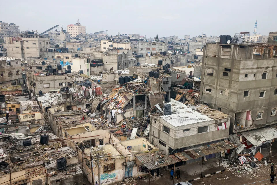 Destrucción en Gaza tras los bombardeos israelíes. (Photo by MOHAMMED ABED/AFP via Getty Images)