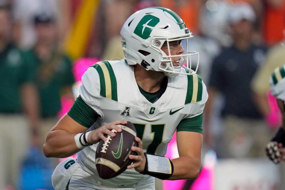 Charlotte quarterback Trexler Ivey. (AP Photo/John Raoux)