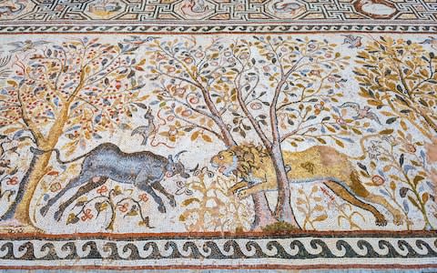 A mosaic at Heraclea Lyncestis - Credit: GETTY