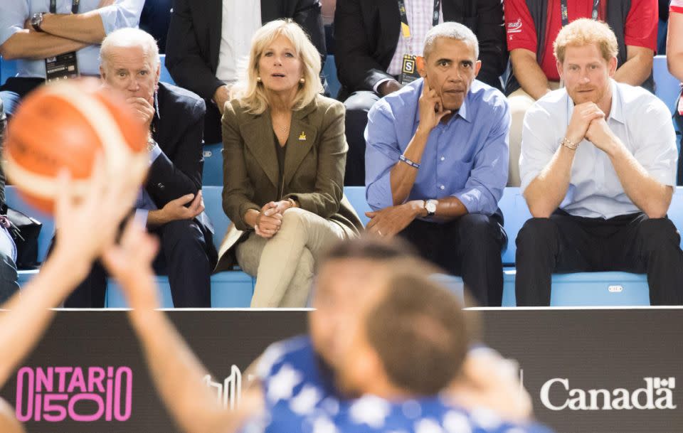 They were spotted sitting next to each other courtside at the Invictus Games in Toronto on Friday, to watch the American wheelchair basketball team. Source: Getty