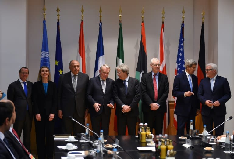 A meeting concerning Libya on the sidelines of the Munich Security Conference on February 13, 2016