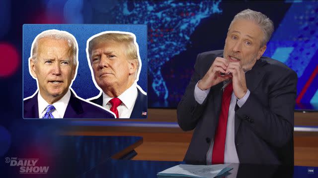 <p>The Daily Show/Youtube</p> Jon Stewart returns to host 'The Daily Show'