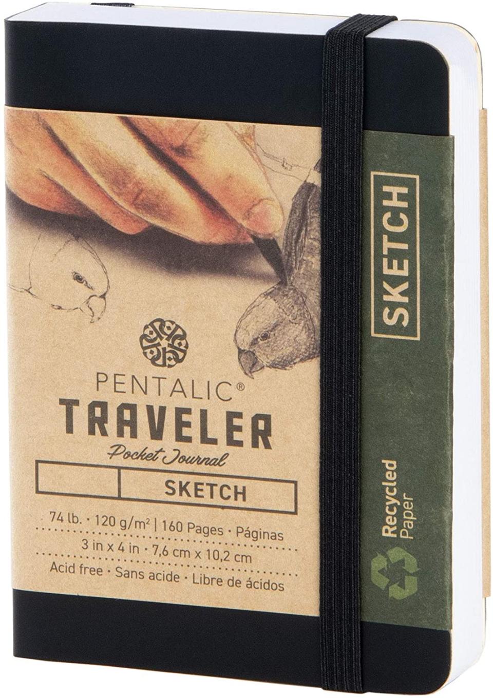 Pentalic Pocket Sketchbook Traveler Journal