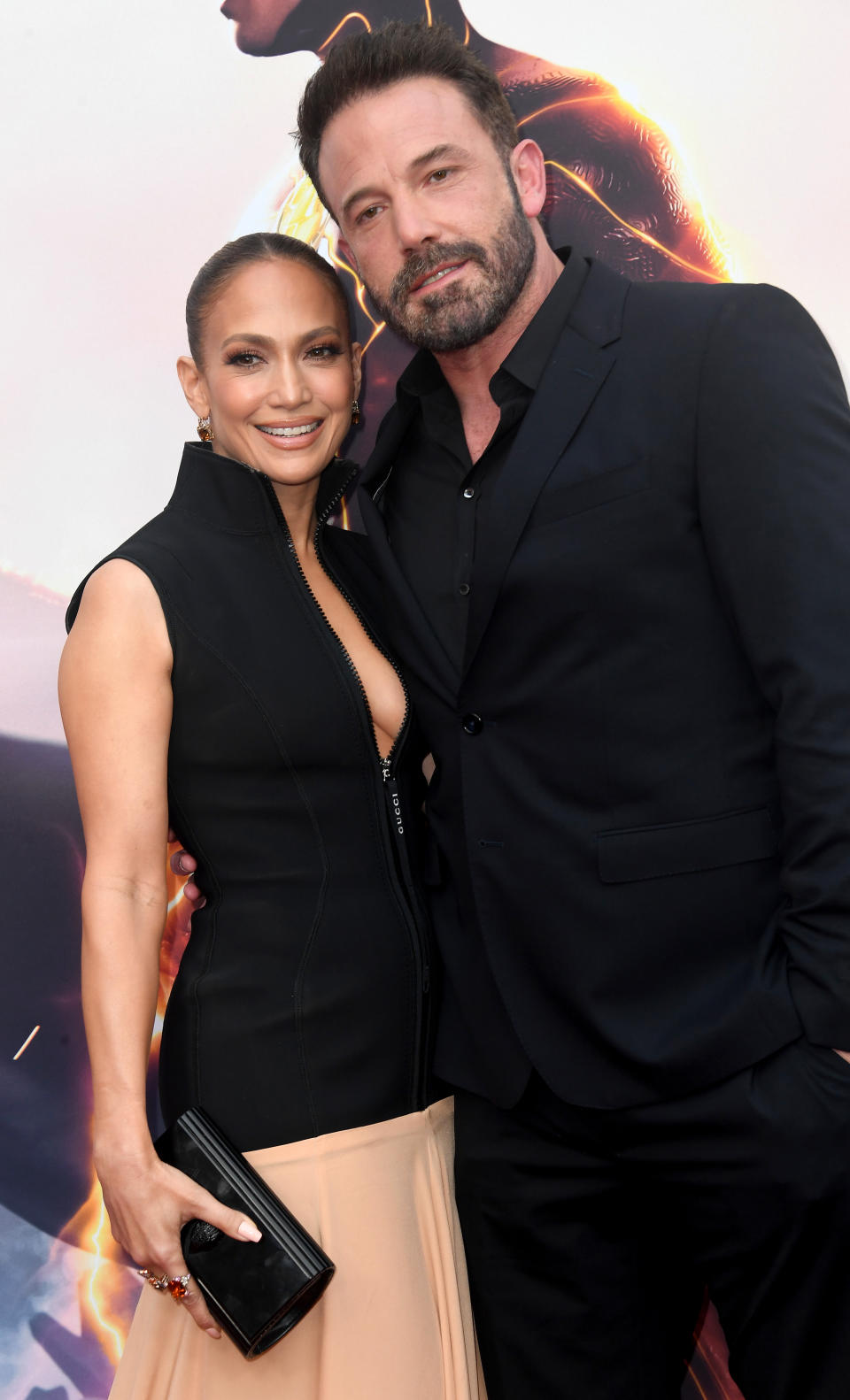 Jennifer Lopez and Ben Affleck on a red carpet