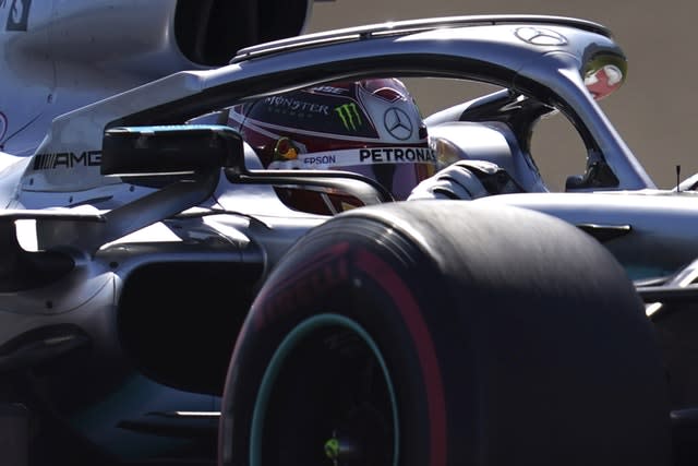 Lewis Hamilton during the race in Japan