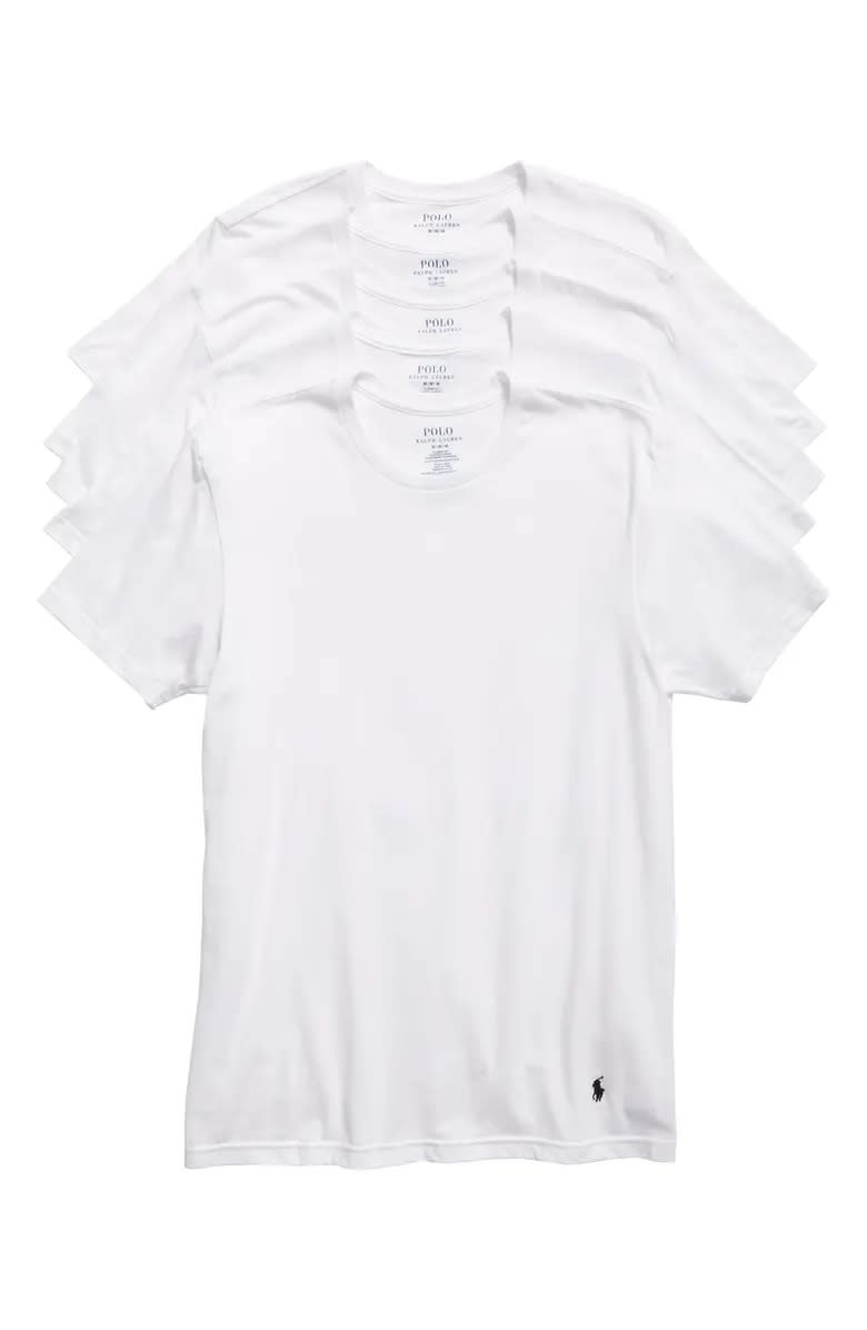 Polo Ralph Lauren 5-Pack Crewneck Undershirts