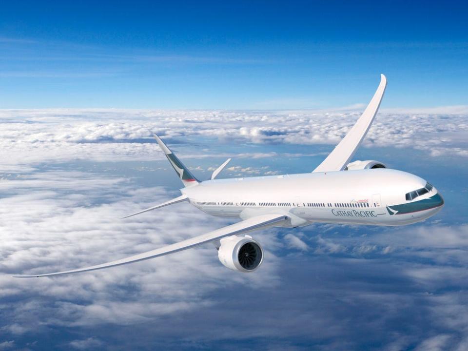 Cathay Pacific 777X rendering.