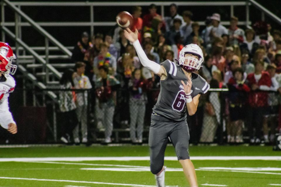 Holland Christian's Eli Boyce threw for three touchdowns against Allendale.