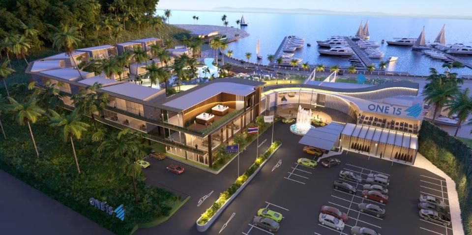 Rendering of upcoming ONE°15 marina in Phuket