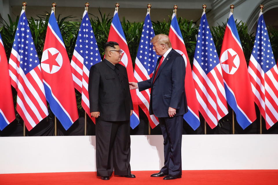 Las imágenes de la histórica cumbre entre Trump y Kim Jong-un en Singapur