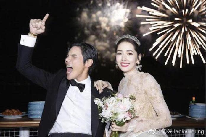▲郭碧婷和向佐2019年在義大利舉辦世紀婚禮。（圖／向佐微博）