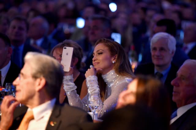 The two turned heads as they arrived at the 33rd Annual Great Sports Legends Dinner in New York City on Monday.