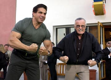 Lou Ferrigno and Stan Lee at the LA premiere of Universal's The Hulk