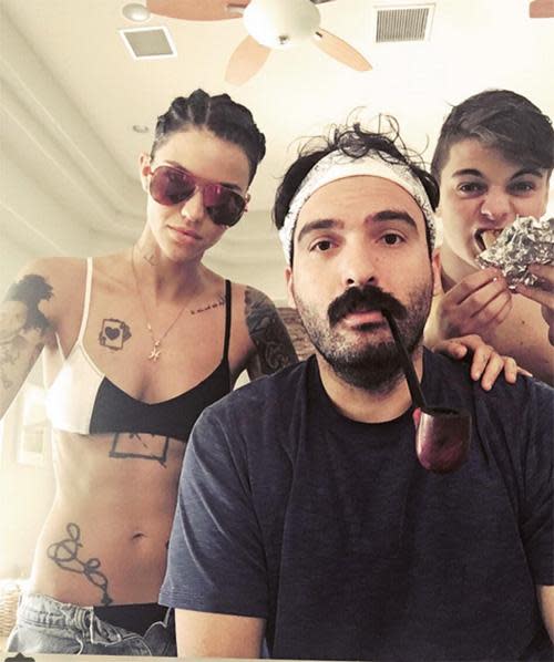 Ruby Rose gets ready to party