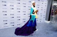 <p>Billy Porter steals the spotlight in a color-blocked ensemble at the season 3 premiere of <i>Pose</i> at Jazz at Lincoln Center in N.Y.C. on Thursday. </p>