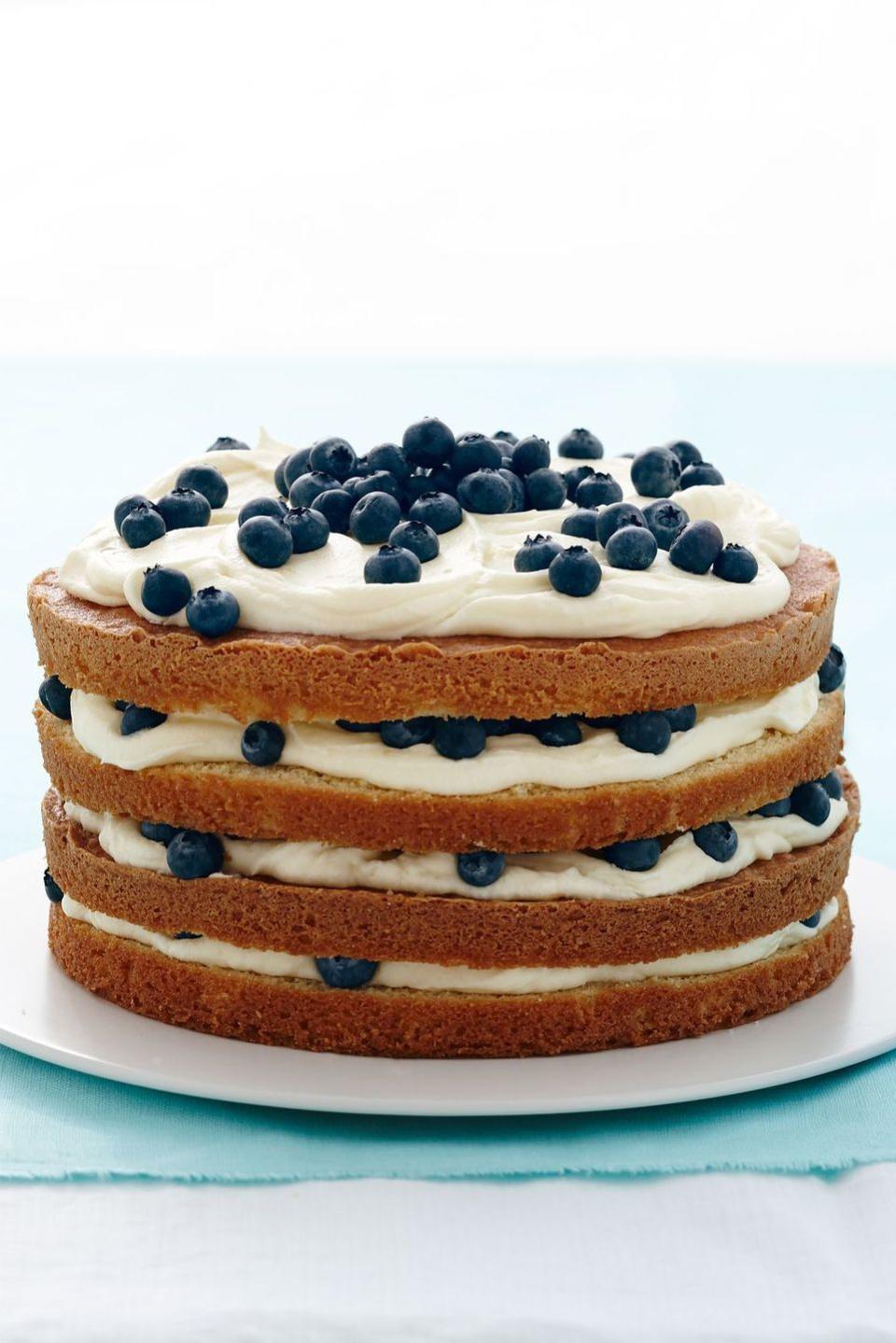 Lemon Blueberry Layer Cake