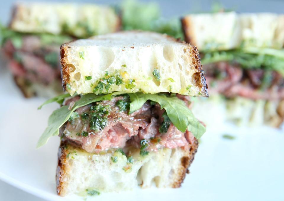 Cowboy Butter Skirt Steak Sandwich