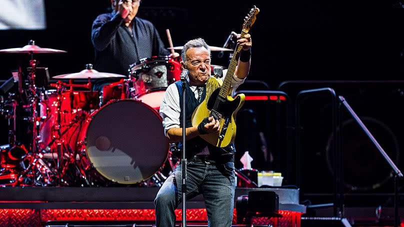 Bruce Springsteen & the E Street Band, durante un concierto en el Strawberry Arena de Estocolmo, Suecia, el lunes 15 de julio de 2024.