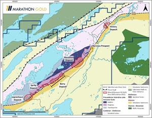 Location Map, Valentine Gold Project