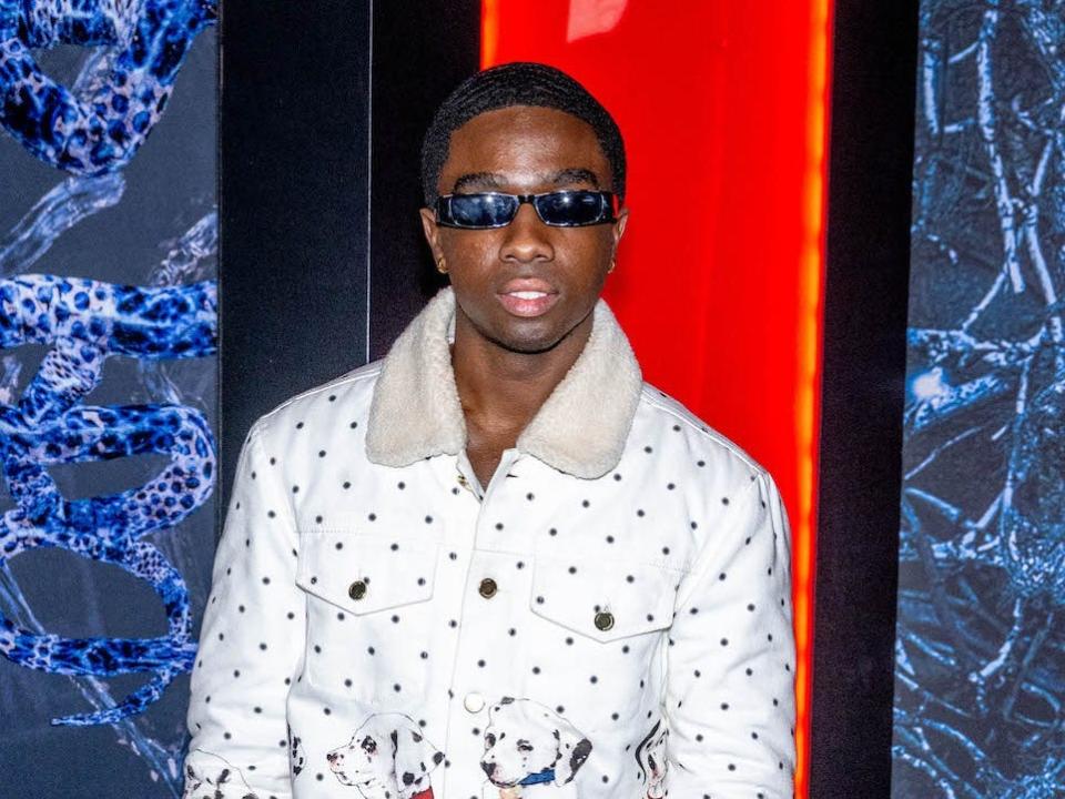 Caleb McLaughlin at the "Stranger Things" season four premiere in New York City on  May 14, 2022.