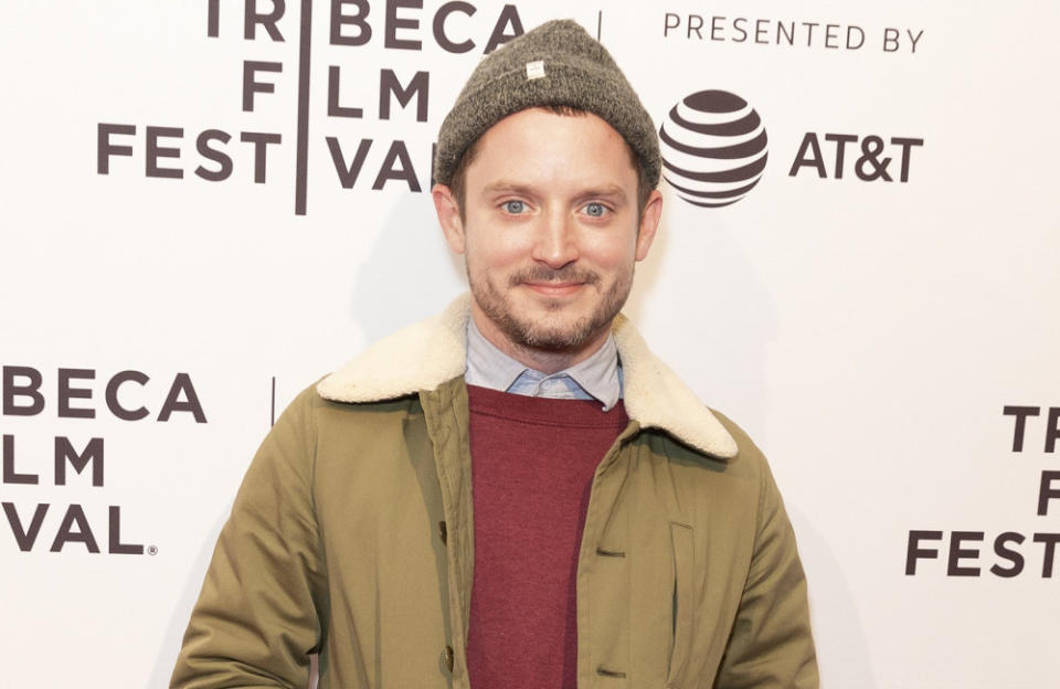 Elijah Wood has become a dad for the second time credit:Bang Showbiz