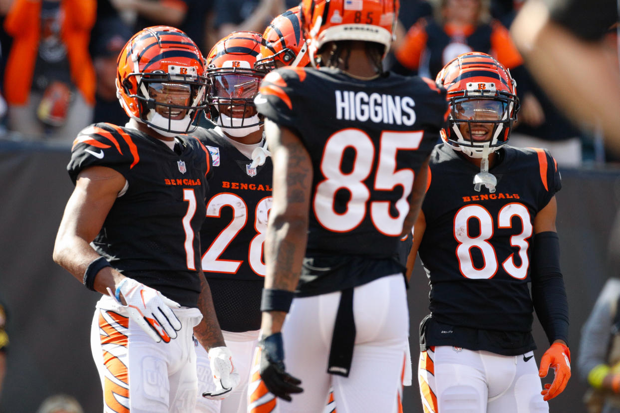 Ja'Marr Chase was one of several Bengals to deliver for fantasy managers on Sunday. (Photo by Ian Johnson/Icon Sportswire via Getty Images)