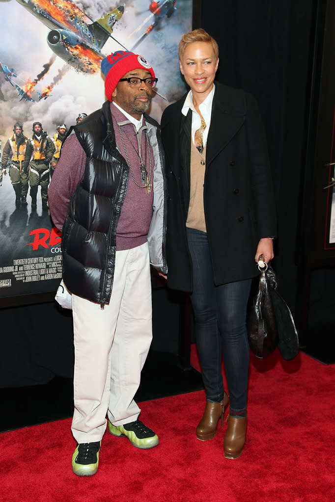 Red Tails 2012 NY Premiere Spike Lee Tonya Lee