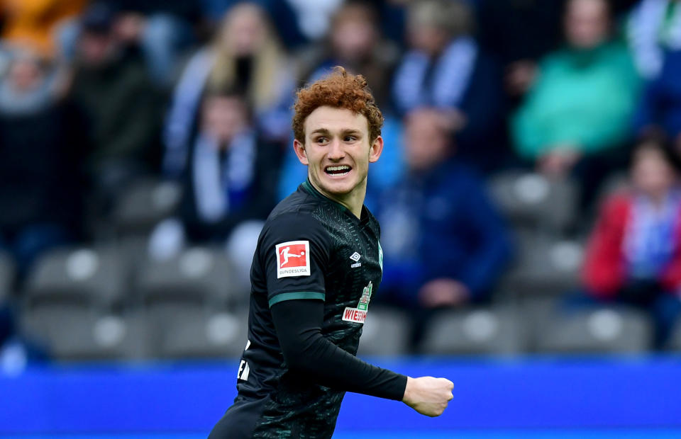 Josh Sargent scored his third goal of the season Saturday in Werder Bremen 2-2 draw with Hoffenheim. (Soeren Stache/Getty)