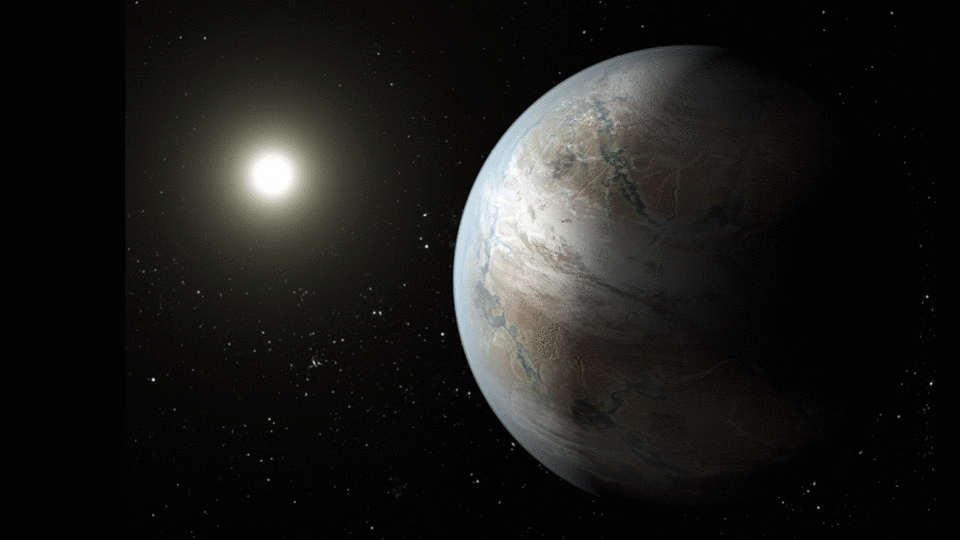 An artist's impression of one Earth-sized planet circling a star known as Kepler-452b. (NASA Ames/JPL-Caltech/T. Pyle)