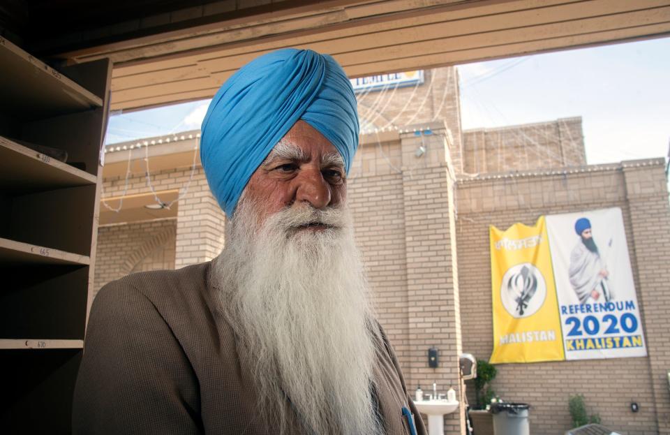 (4/13/22)Amrik Singh Dhaliwal is a former president of the Stockton Sikh Temple. CLIFFORD OTO/THE STOCKTON RECORD