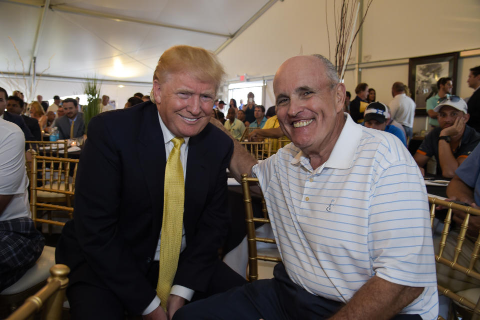 Donald Trump with Rudy Giuliani