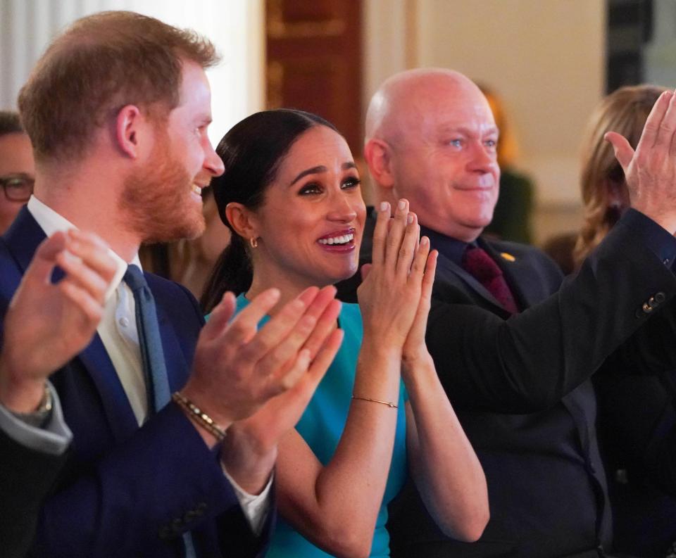 <h1 class="title">The Duke And Duchess Of Sussex Attend The Endeavour Fund Awards</h1><cite class="credit">Paul Edwards/Getty Images</cite>