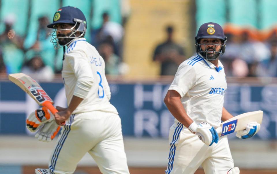 Rohit Sharma and Ravindra Jadeja add runs