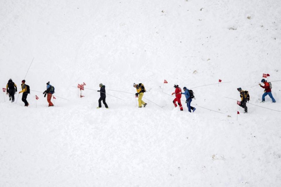 Search teams look for skiers caught in the avalanche | Urs Flueeler/EPA-EFE/Shutterstock