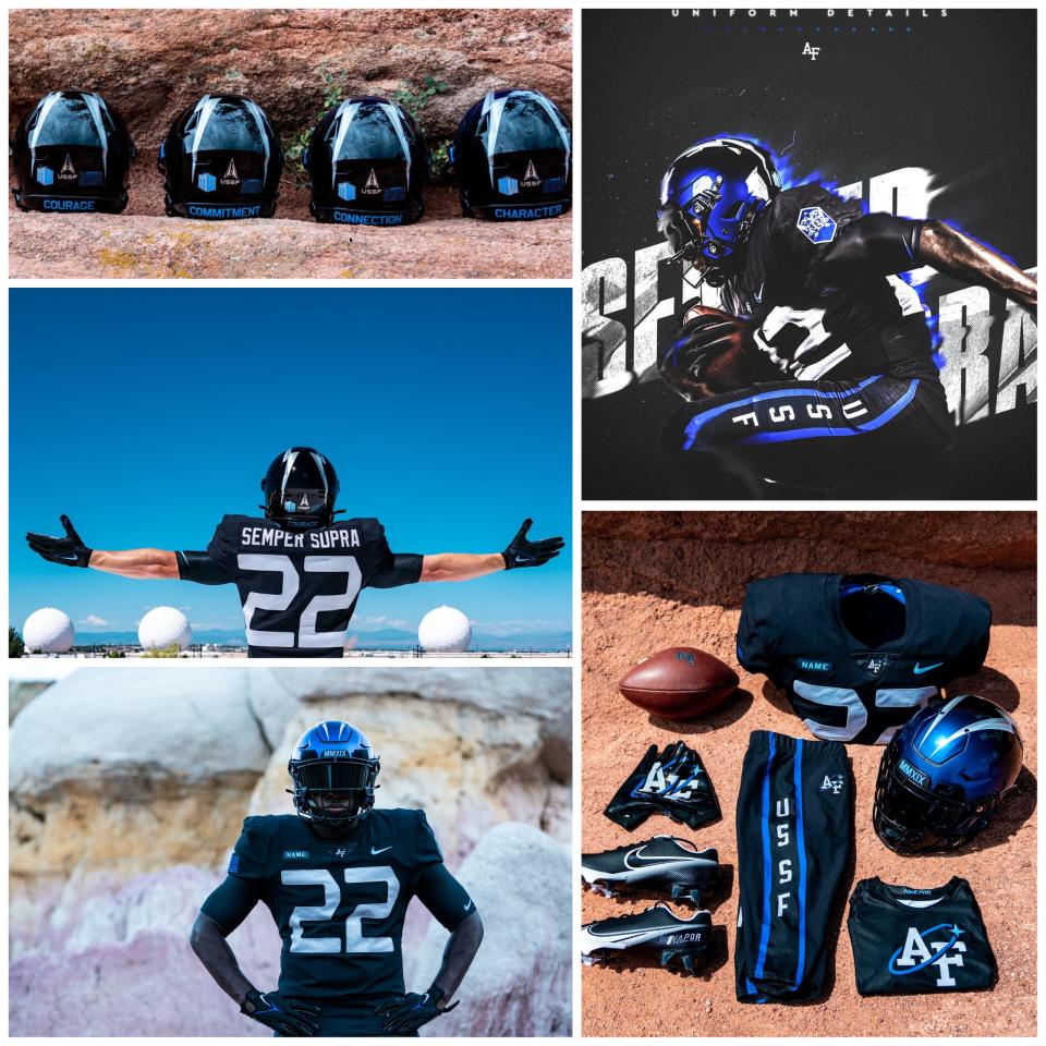 Air Force football uniforms