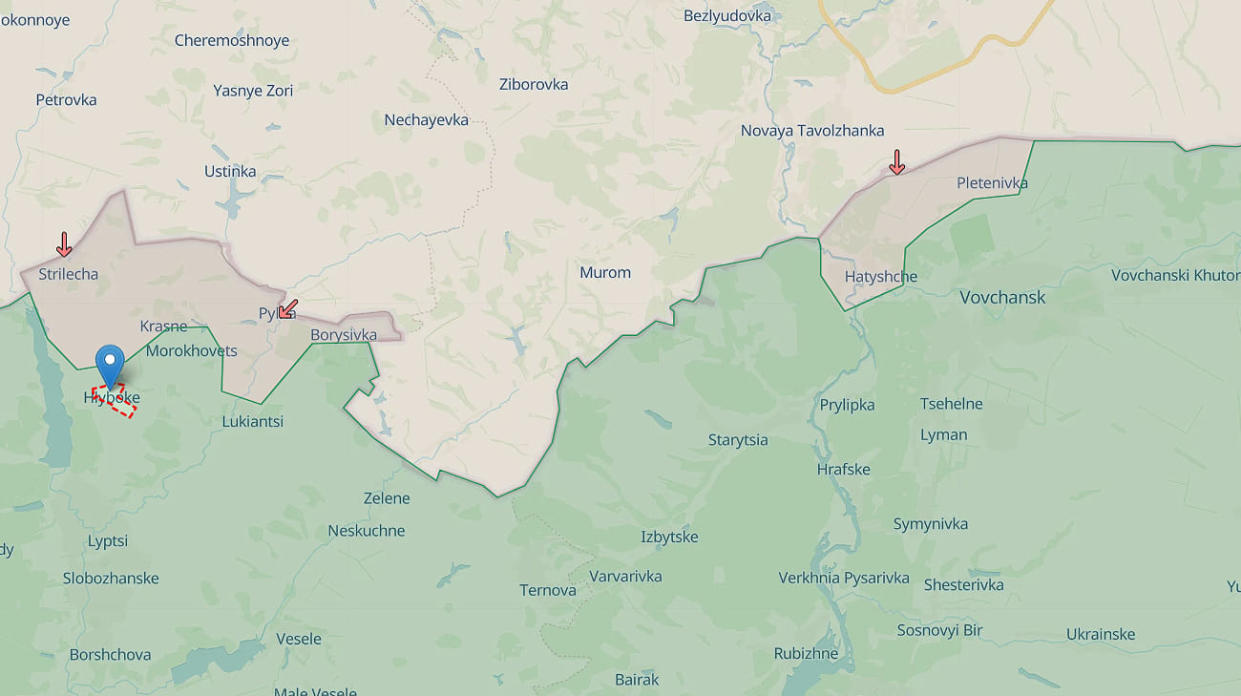 Russian offensives in Kharkiv Oblast. Screenshot: Deep State