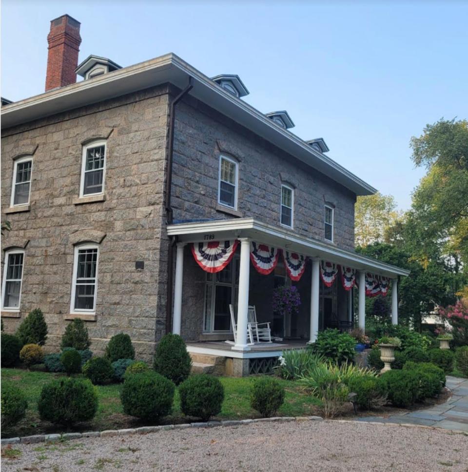In 1855, Isaac Rodman built this stone house on Kingstown Road in Peace Dale for his wife, Sally, and their children. The house played a prominent hospitality role in this past weekend’s events.