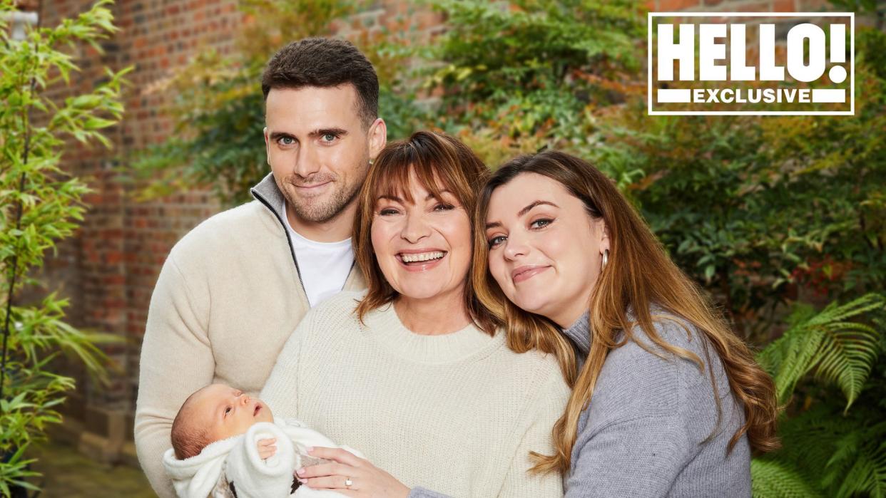 Lorraine and Rosie Kelly pose with baby Billie for exclusive HELLO! shoot