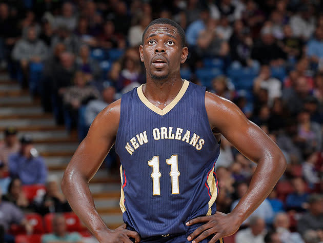 Pelicans guard Jrue Holiday plans to make his season debut against the Blazers. (Getty Images)