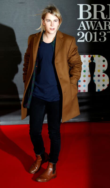 FILE PHOTO: Singer Tom Odell arrives for the BRIT Awards at the O2 Arena in London