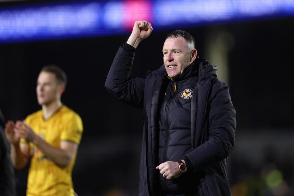 POPULAR: Graham Coughlan enjoyed a strong relationship with the Newport County support <i>(Image: Huw Evans Agency)</i>