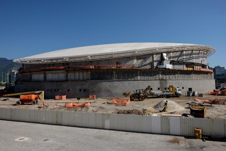 Fotografía de los exteriores del velódromo olímpico de Rio de Janeiro-2016 tomada el 6 de marzo de 2016 (AFP | YASUYOSHI CHIBA)