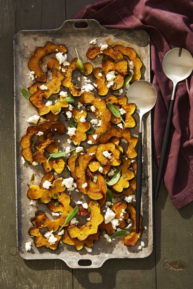 Spicy Acorn Squash With Feta