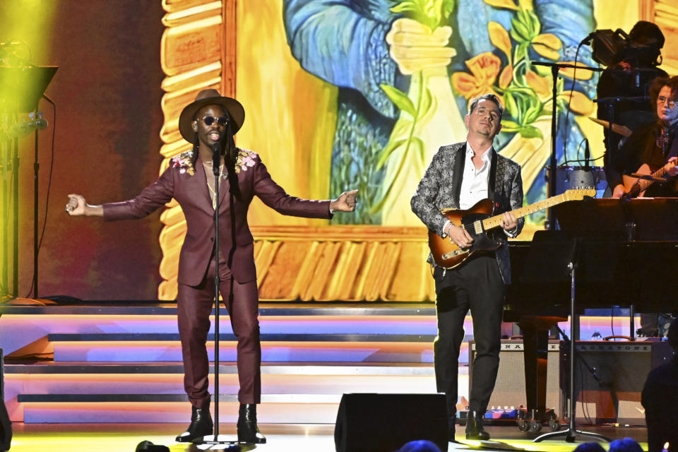 Black Pumas performs onstage at the 31st Annual MusiCares Person of the Year Gala held at the MGM Grand Conference Center on April 1st, 2022 in Las Vegas, Nevada. - Credit: Brian Friedman for Variety
