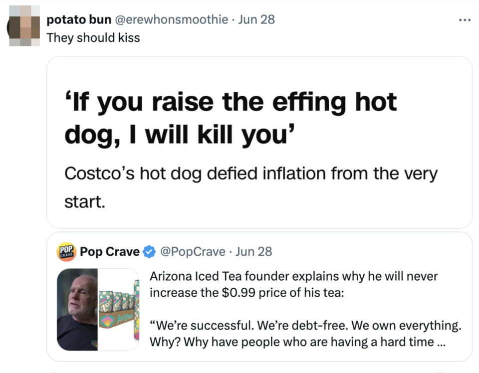 Costco has also not changed the price of two more items in over a decade — the infamous rotisserie chicken ($4.99 since 2009) and its 12-slice pizza ($9.95 since 1989). The items are considered part of Costco's 