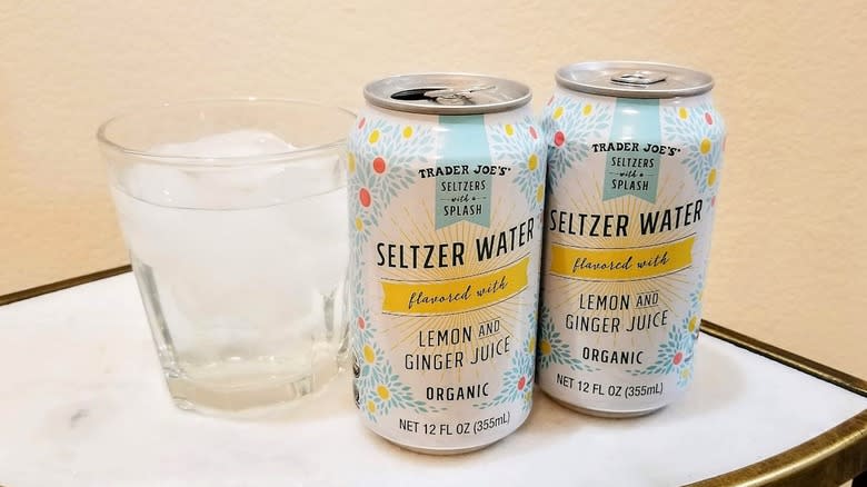 Trader Joe's seltzer with a Splash